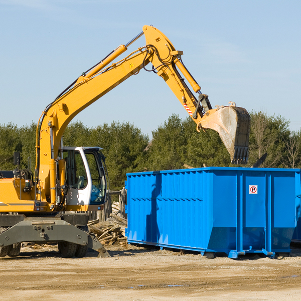 how does a residential dumpster rental service work in Red Valley